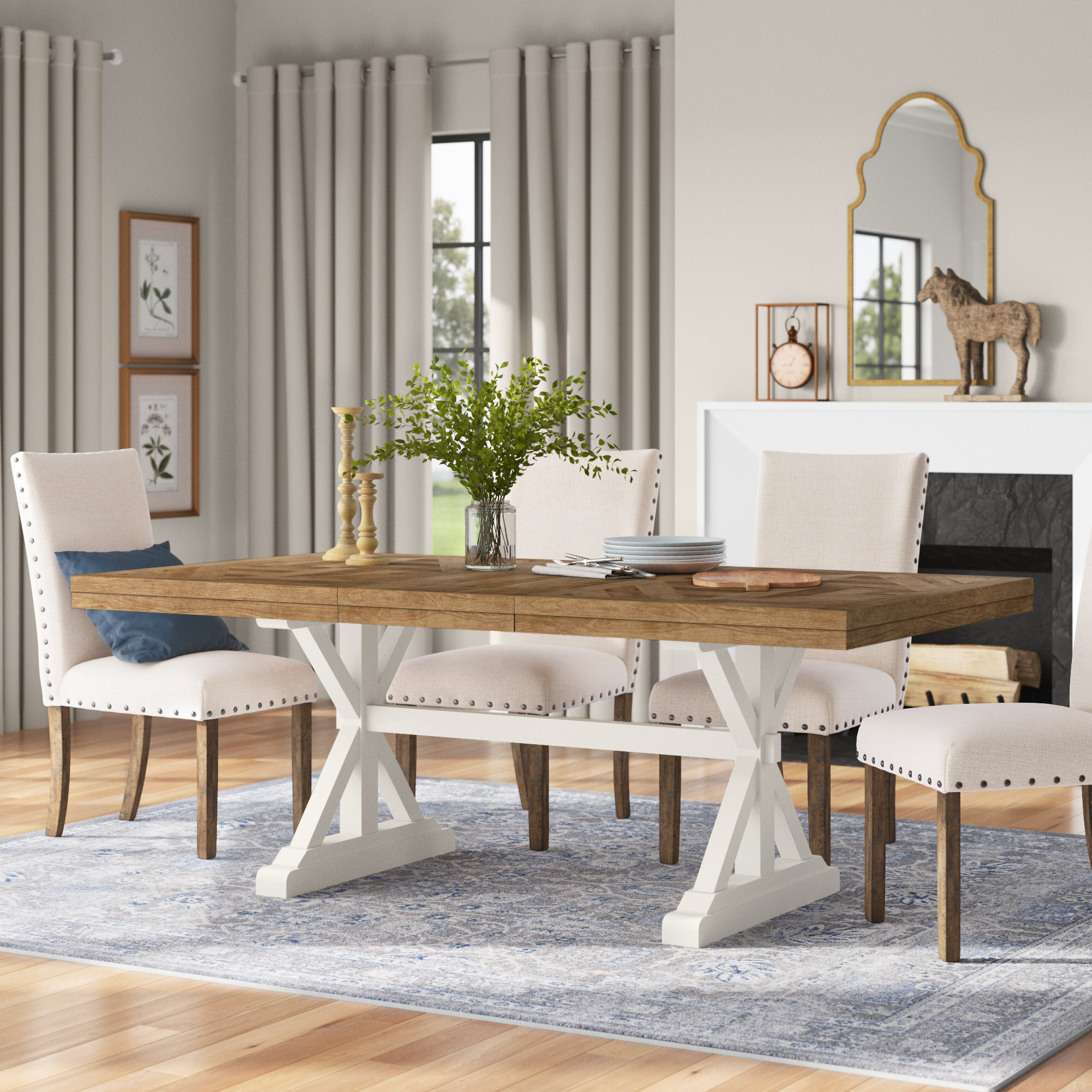 Wayfair dining table extendable online